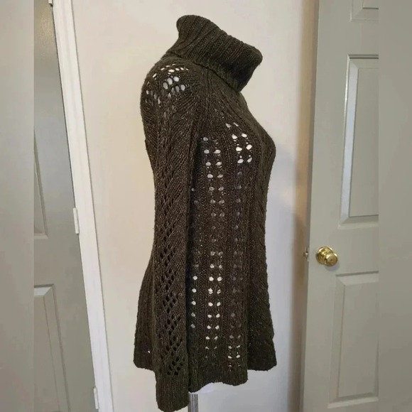 Sleeping on Snow Anthropologie Eldora Linen/Wool Blend Tunic Knit Sweater(XS) - Picture 3 of 7